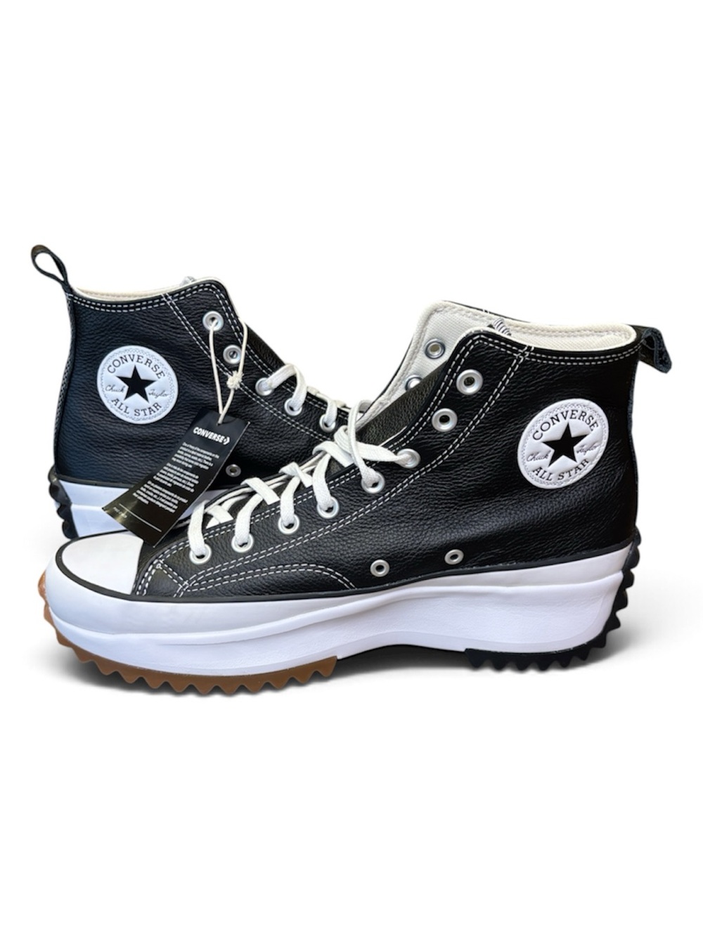 Converse Run Star Hike LEATHER Size 11.5 Men Platform Shoes Black A04292C NWOB